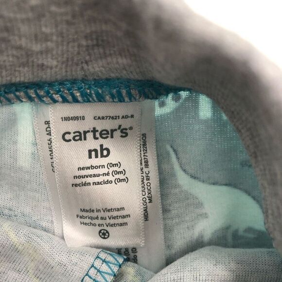 Brand New Carter’s Green A Roar-Able Little Fella‎ Bodysuit Set For Newborn - Picture 4 of 6